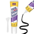 thumbnail image 1 of Sellador de silicona LUSTRIO 150 ml impermeable flexible negro, 1 of 6