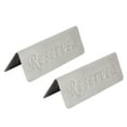 thumbnail image 1 of Letreros de mesa reservados de doble cara, letrero de mesa reservado de acero inoxidable de metal de 2 piezas Letrero reservado multifuncional, 1 of 8