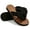 Black, variant on Cute Bow Flip Flops for Women Low Wedge Thong Cushion Sandals Non Slip Lightweight Comfort Slip On Sandals for Summer Beach Casual Wear