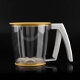 thumbnail image 4 of Colador de harina con forma de taza de mano, tamiz de malla para polvos, herramientas para hornear con tapa, 4 of 10