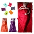 thumbnail image 3 of Sleeping Bag With Pillowcase Super Soft Foldable Travel Sheet, 3 of 5