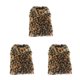 thumbnail image 5 of Methold Ropa para mascotas Mantener abrigado y cómodo Estampado de leopardo Ropa para mascotas Elegante Abrigo Traje para Navidad Fiesta L 3piezas, 5 of 6