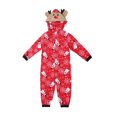 thumbnail image 3 of Christmas Pajamas, Family Holiday Matching Pajamas Set, Snowman Hoodie Jumpsuit Romper Holiday Pjs Onesie Sleepwear, 5T, 3 of 9