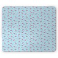 thumbnail image 1 of Pool Party Mouse Pad, Inflatable Rubber Unicorn and Flamingo Cartoon Swimming Ring, Rectangle Non-Slip Rubber Mousepad, Pale Blue White, by Ambesonne, 1 of 2