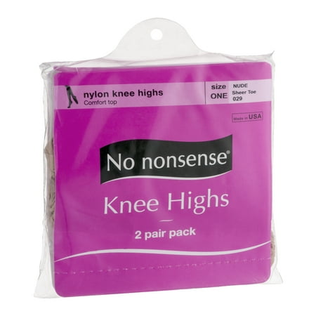 Kayser-Roth - Nylon Knee Highs Size One Nude Sheer Toe - 2 