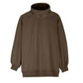thumbnail image 3 of GigrtiJin Women's Oversized Sweatshirts Long Sleeves Turtleneck Pullover Tunic Tops Casual Loose Solid Color Blouse, 3 of 6