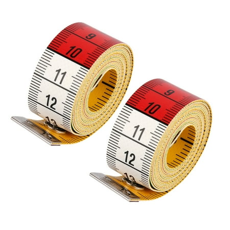 

2pcs Button Tape Measure High Precision Tape Measure Clothes Measuring Ruler