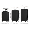 thumbnail image 2 of Uxcell Elastic Silk Travel Luggage Cover, Washable Protective Suitcase Protector Bag Black for 24 Inch Wheeled Suitcase, 2 of 5