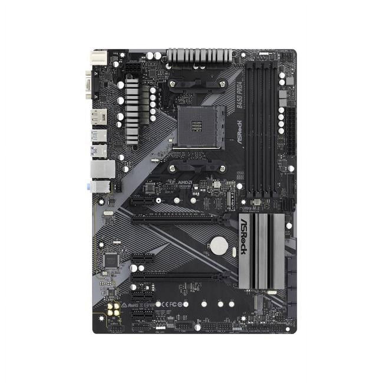 ASRock B450 PRO4 R2.0 AM4 AMD Promontory B450 SATA 6Gbps ATX AMD