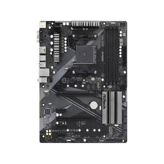 ASRock B450 Pro4 R2.0 Desktop Motherboard, AMD B450 Chipset, Socket AM4, ATX