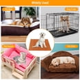 thumbnail image 3 of iMounTEK 17.7x17.7x0.2in Electric Pet Heating Pad 9 Adjustable Temperature Dog Cat Indoor Heating Mat with Timer Auto off Chew Resistant Cord for Cat Rabbit Brown, 3 of 8