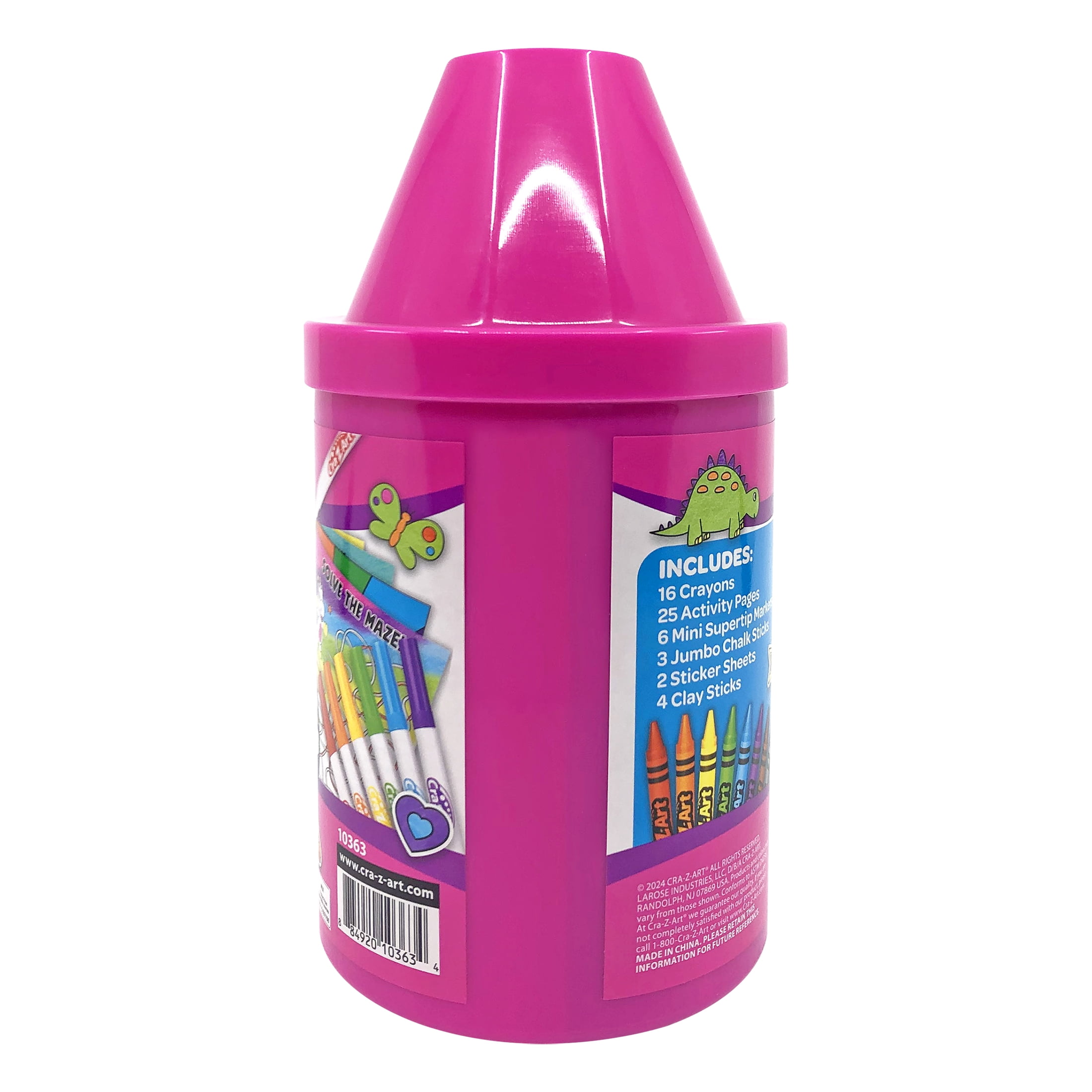 Cra-Z-Art Color 'N Create Crayon Can Coloring Art Set, 50 Pieces