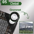 thumbnail image 6 of 50% Sunblock Shade Cloth Net Black Resistant - Garden Shade Mesh Tarp for Plant Cover, Greenhouse, Chicken Coop, Tomatoes, Plants, 6x20ft, Black, 6 of 7