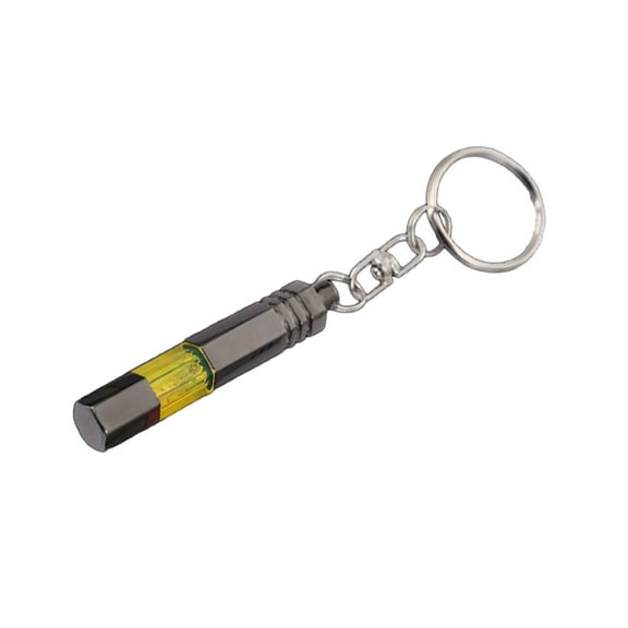 Metal Copper Keychain Anti-static Quick Static Release Keychain Hanging Pendant for Home Car Supplies (Titanium Grey Yellow)