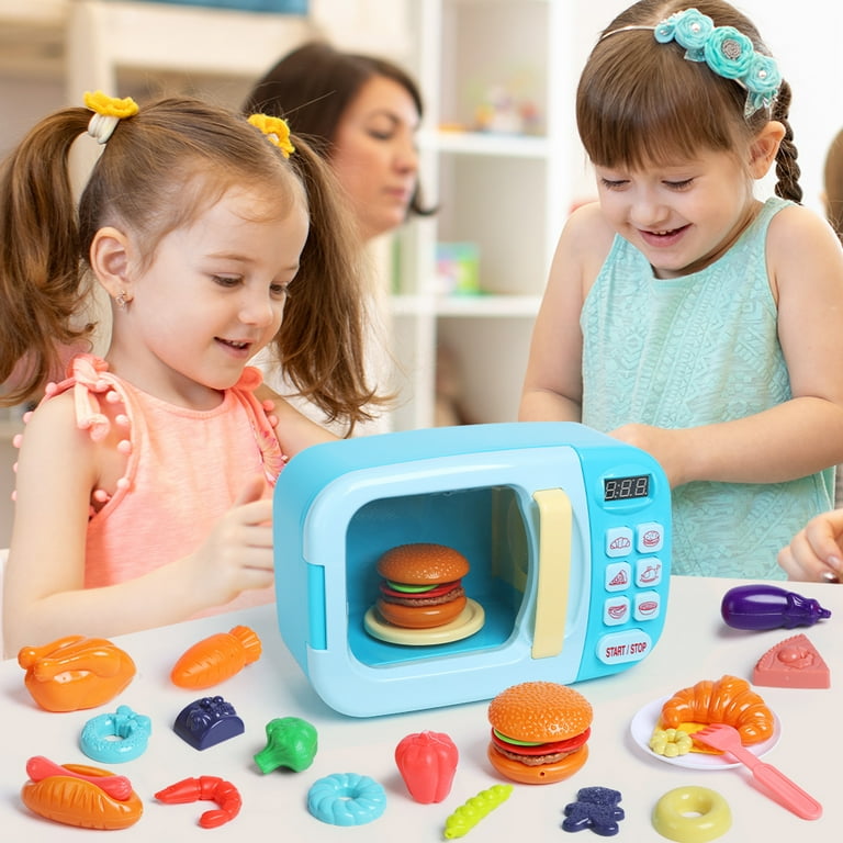 JoyStone Kids Microwave Play Set with Light Sound Realistic