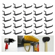 Wall Peg Hook Kit - Jumbo Style Pegboard Hooks Tool Storage Garage Organizer Choice B/W