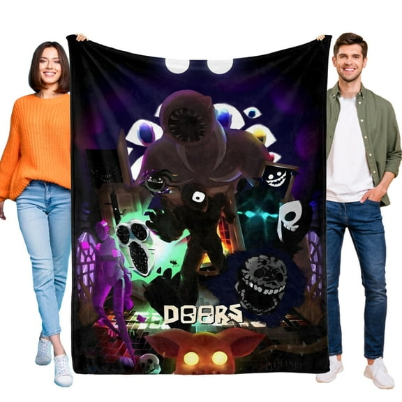 Figure Doors-Anti-Pilling Flannel Blanket Soft Lightweight Plush Fuzzy Cozy Luxury Blanket for Home and Kitchen Use – Perfect for Kids and Adults30"X40"