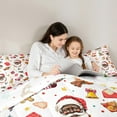 thumbnail image 5 of Homewish Kawaii Santa Claus 2pcs Bedding Comforter Set for Boys Girls,Merry Christmas Twin Comforter Sets,Xmas Gingerbread Man Breathable Bedding Set,Breathable Home Decor,Reversible, 5 of 8