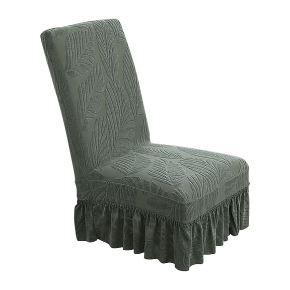 Chair Cover Hotel Restaurant Jacquard Skirt Elastic Chair Cover Universal Home Dining Chair Cover Seat Cushions for Couch Double Recliner Cover Sofa Covers for Sectional Sofa Set L Shape