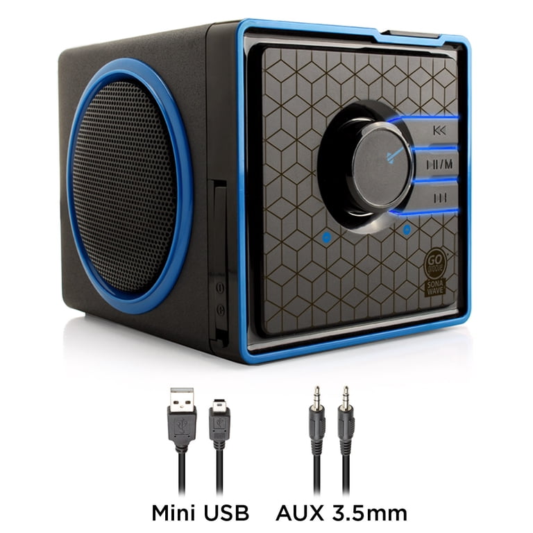 GOgroove Portable Stereo Speaker System w/ Rechargeable Battery