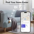 thumbnail image 4 of Tracker Tags-4 Pack, Bluetooth Tracker Works with Apple Find My APP (iOS Only), Keys Finder and Item Locator for Luggage, Backpack, Suitcases, Replaceable Battery, IP67 Waterproof Tracking Tag, 4 of 6