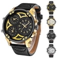 thumbnail image 2 of Montre Homme Alliage Mode Multi-Fuseaux Horaires Analogique Montre-Bracelet Montre à Quartz, 2 of 10
