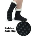 thumbnail image 3 of Slipper Socks for Women with Gripper - Winter Non Slip Thick Fuzzy Socks - Warm Cozy Christmas Gift 1/2Pairs, 3 of 6