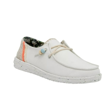 HEYDUDE Women's Wendy Fringe Salt Size 6 | Women's Shoes | Women's Slip On Shoes | Comfortable & Light-Weight