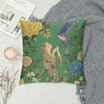 thumbnail image 2 of Green Throw Pillow Covers  Grandmillennial Yellow Floral Butterfly Bird Chinoiserie Vintage Outdoor Spring Decorations Decorative Throw Pillows Cases  for Room Couch Decor, 2 of 5