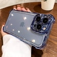 thumbnail image 2 of Lujosa funda de teléfono transparente galvanizada para iPhone 14, 13, 12, 11 Pro Max Plus, X, Xs, XR Max, a prueba de golpes, transparente Fivean unisex, 2 of 2
