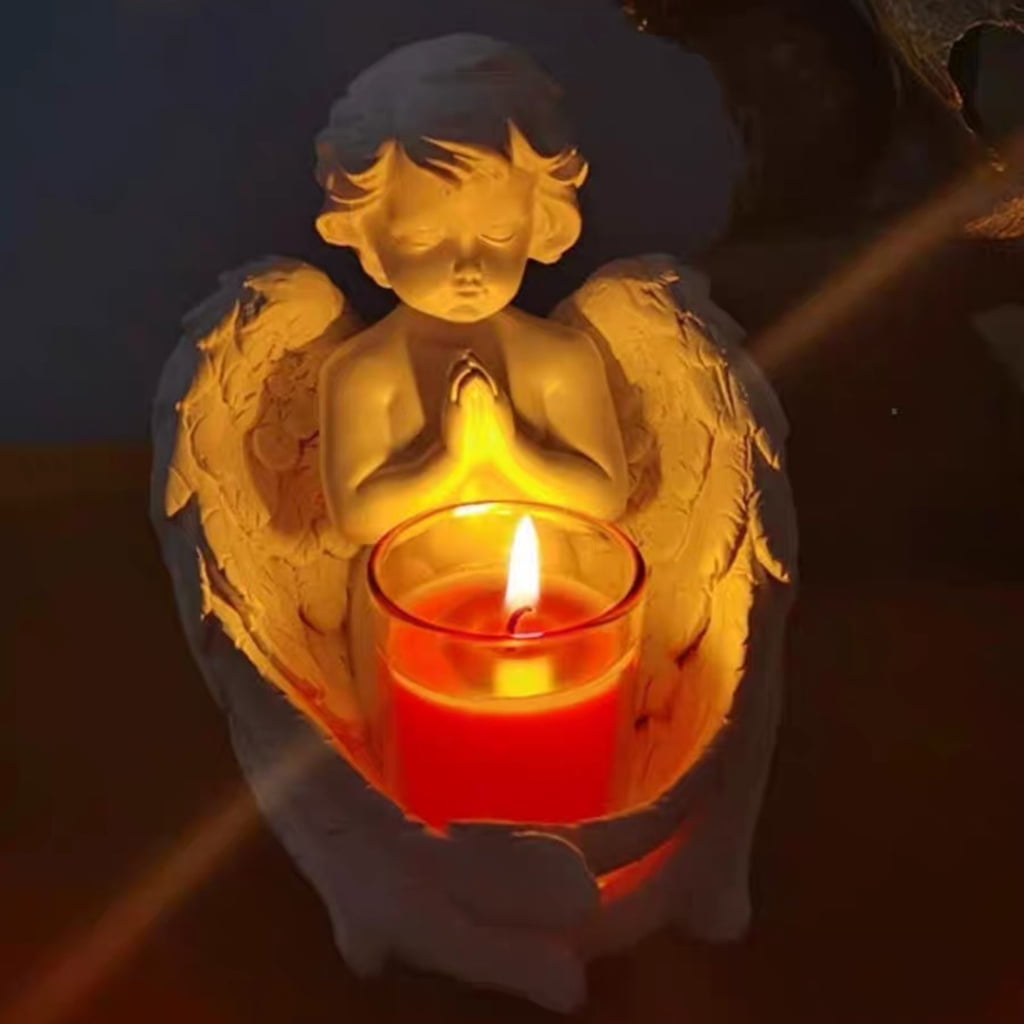 WINDLAND Silicone Candle Holder Mould Candlestick Molds Angel Boy Shape Silicone Material