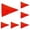 Orange 6PCS, variant on Flag Triangle Flag Reflective Flags Flag Pole Small Flag Red