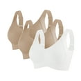 thumbnail image 1 of Bra 3PC Comfortable And Transparent Shoulder Strap Cordless Backless Spongeless With Convertible Shoulder Straps for Effortless Style 3PCS, 1 of 2