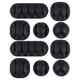 thumbnail image 2 of 10pcs Self Adhesive Cable Clips, Durable Cord Management Organizers for PC Desktop, Black & Transparent, for Headphones, Chargers, and More, 2 of 3