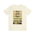 thumbnail image 2 of Love Faith Hope Unisex Jersey Short Sleeve Tee, 2 of 10