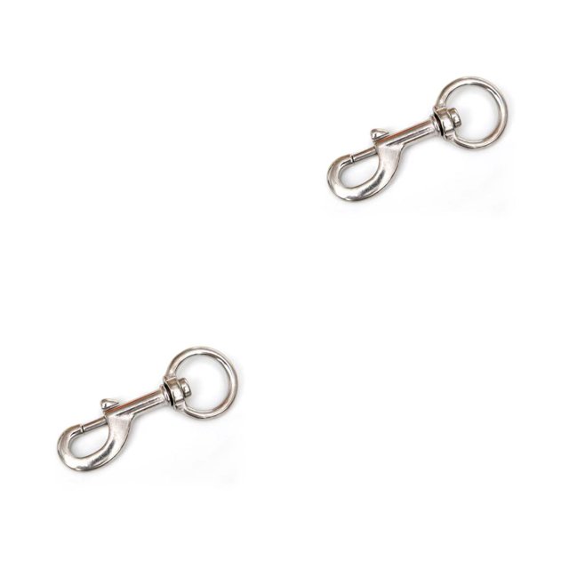 Soidarity Gancho de presión de un solo extremo de buceo de acero inoxidable de 120mm, Clip giratorio trasero, hebilla para deportes acuáticos, Type1 NO1 Soidarity CBP498852