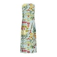 thumbnail image 5 of Viikei Womens Dresses Plus Size Clearance Sales,New Women's Sleeveless and Linen Round Neck Printed Long Dress Light Blue XXL, 5 of 5