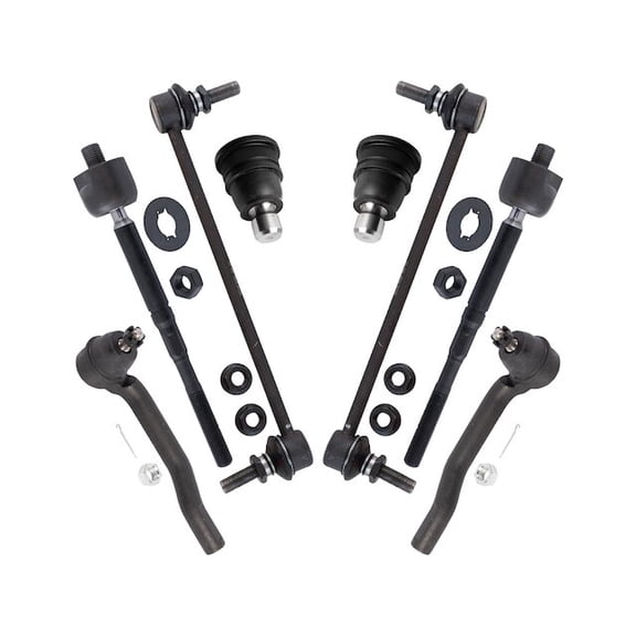 Front Ball Joint Sway Bar Link Tie Rod End Kit 8 Piece - Compatible with 2013 - 2019 Nissan NV200 2014 2015 2016 2017 2018