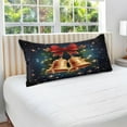 thumbnail image 5 of Christmas Wind Chime Plush Pillow Case, Zippered Bed Pillow Pillowcases, Super Soft and Cozy Pillowcase Covers for Sleep Decor Giftsation - King Size 20x40in, 5 of 7