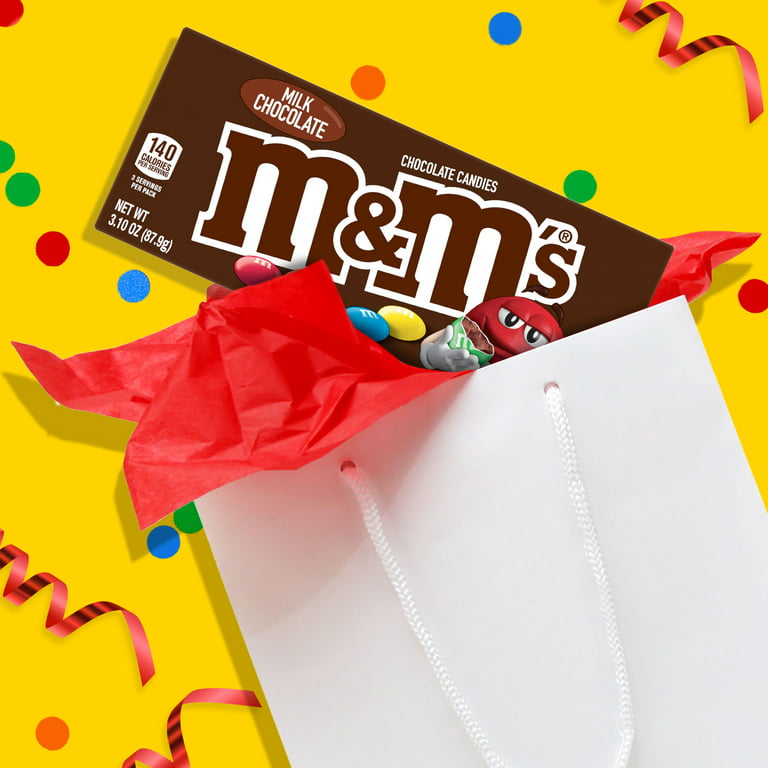 M&M's Peanut Milk Chocolate Candy Theater Box, 3.1 oz