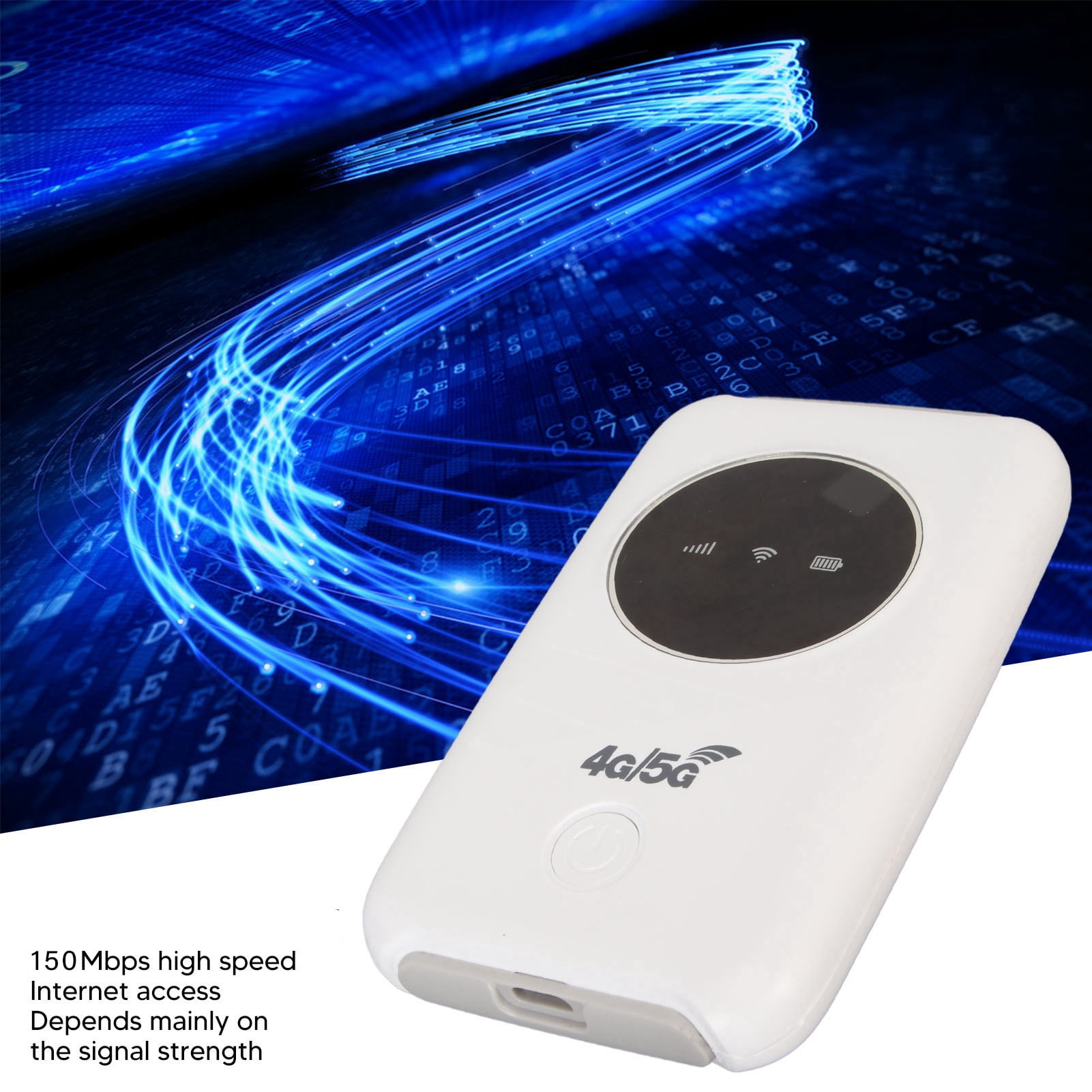 Portable 4G WiFi Router, Fast 150Mbps, Supports 10 Users, USB Powered, Ideal For Home  Office