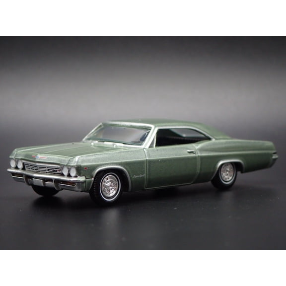Open Box 1965 65 CHEVY CHEVROLET IMPALA SS 396 GREEN 1:64 SCALE DIORAMA DIECAST MODEL CAR