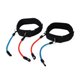 thumbnail image 4 of 2 correas de muslo acolchadas de neopreno para fitness, ajustables, para entrenamiento de fuerza, taekwondo, fútbol y correr (negro), 4 of 6