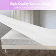 thumbnail image 3 of Fitted Sheet 1 Piece Only, 100% Egyptian Cotton, 400 Thread Count, 16" Deep Pocket Fitted Sheet - - Full XL Size - White., 3 of 6