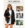 thumbnail image 5 of SHEWIN Lightweight Puffer Jackets for Women Hooded Quilted Jacket Fall Winter Long Coat Casual Business Button Down Outerwear, 5 of 12