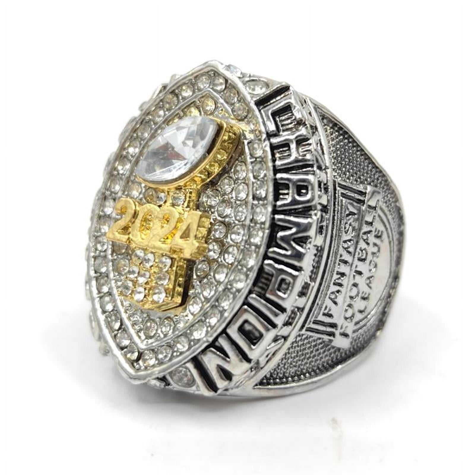 2024 Fantasy Football League Championship Trophy Rings Prize