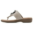 thumbnail image 3 of Cliffs by White Mountain Womens Benedict Faux Leather Thong Sandals, 3 of 4