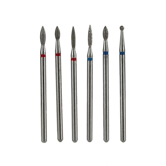 Brocas de Manicura NikouMX 6 Piezas Juego de Brocas para Uñas