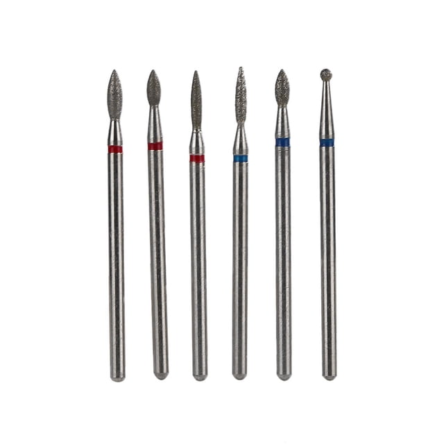 Brocas de Manicura NikouMX 6 Piezas Juego de Brocas para Uñas
