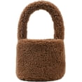 thumbnail image 1 of LHSHID Fuzzy Tote Bag for Women Faux Sherpa Small Tote Fluffy Cute Handbag Lipstick Bag Clutch Gift, 1 of 7